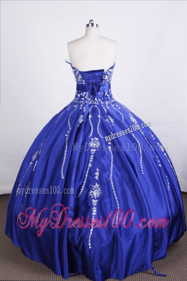 2013 Elegant Rhinestoned Decorate Ball Gown Quinceanera Dresses in Blue